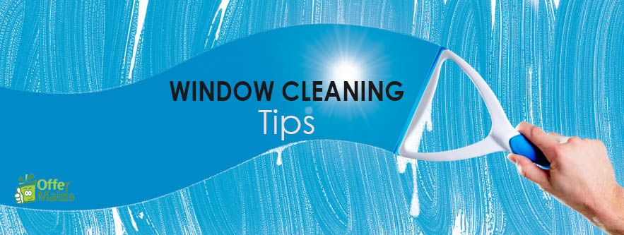 professional window cleaning tips blue back ground