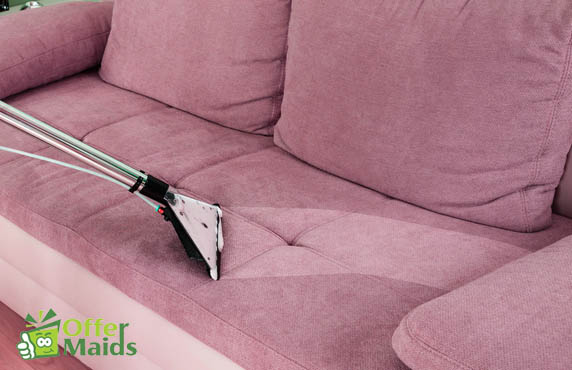 Sofa cleaning service in Dubai using steam cleaner